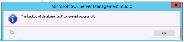backup a database