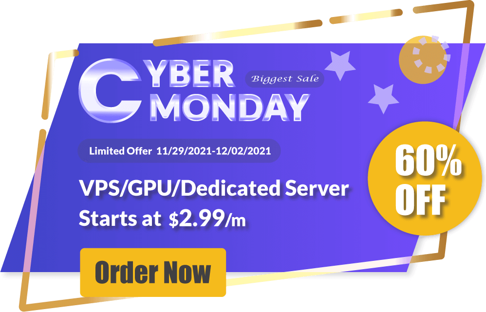 Cyber Monday 60% Off VPS Hosting
