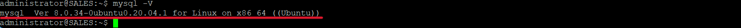 通过命令行检查mysql版本