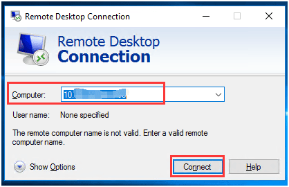 connect to remote access VPN