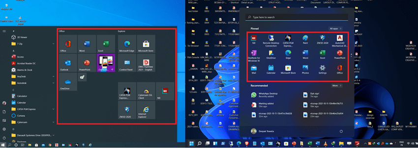 Windows开始菜单