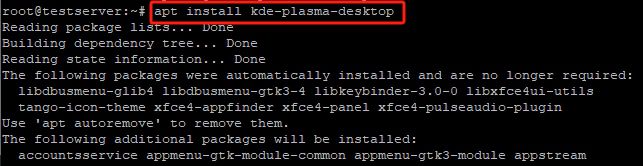 安装 KDE Plasma 桌面