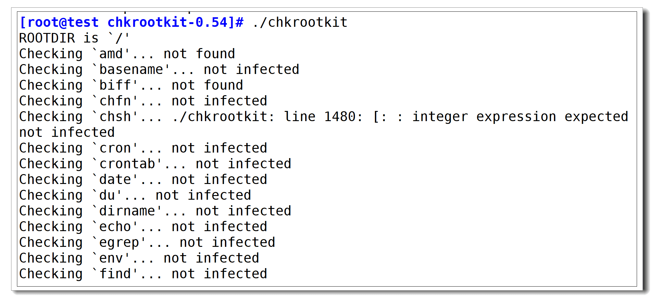 install chkrootkit