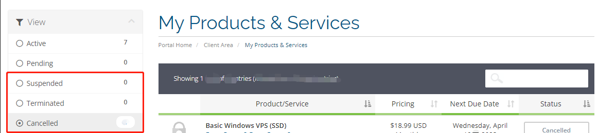 Check service status