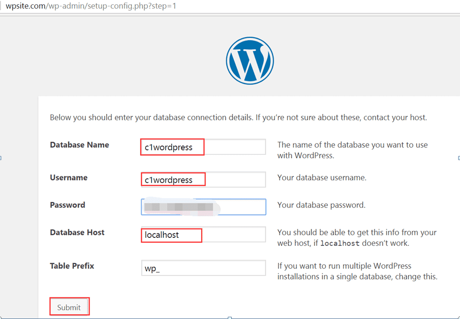 configure installation