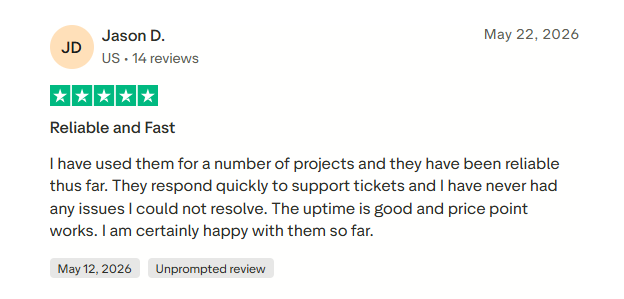 Vultr Trustpilot score 1.7 — vultr review 2026