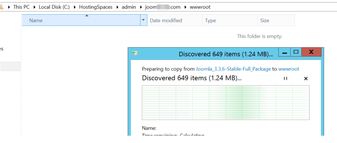 Download or copy installation file from terminal server