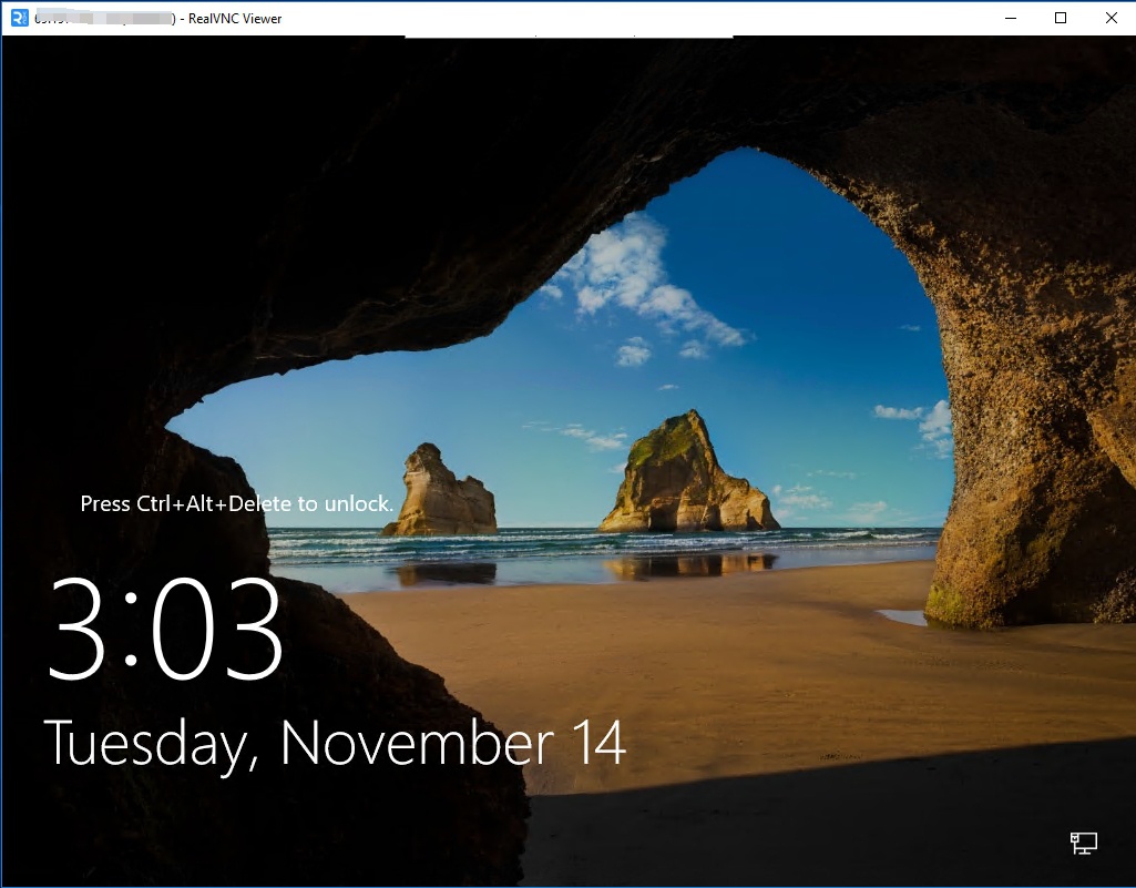 Connect to the remote server