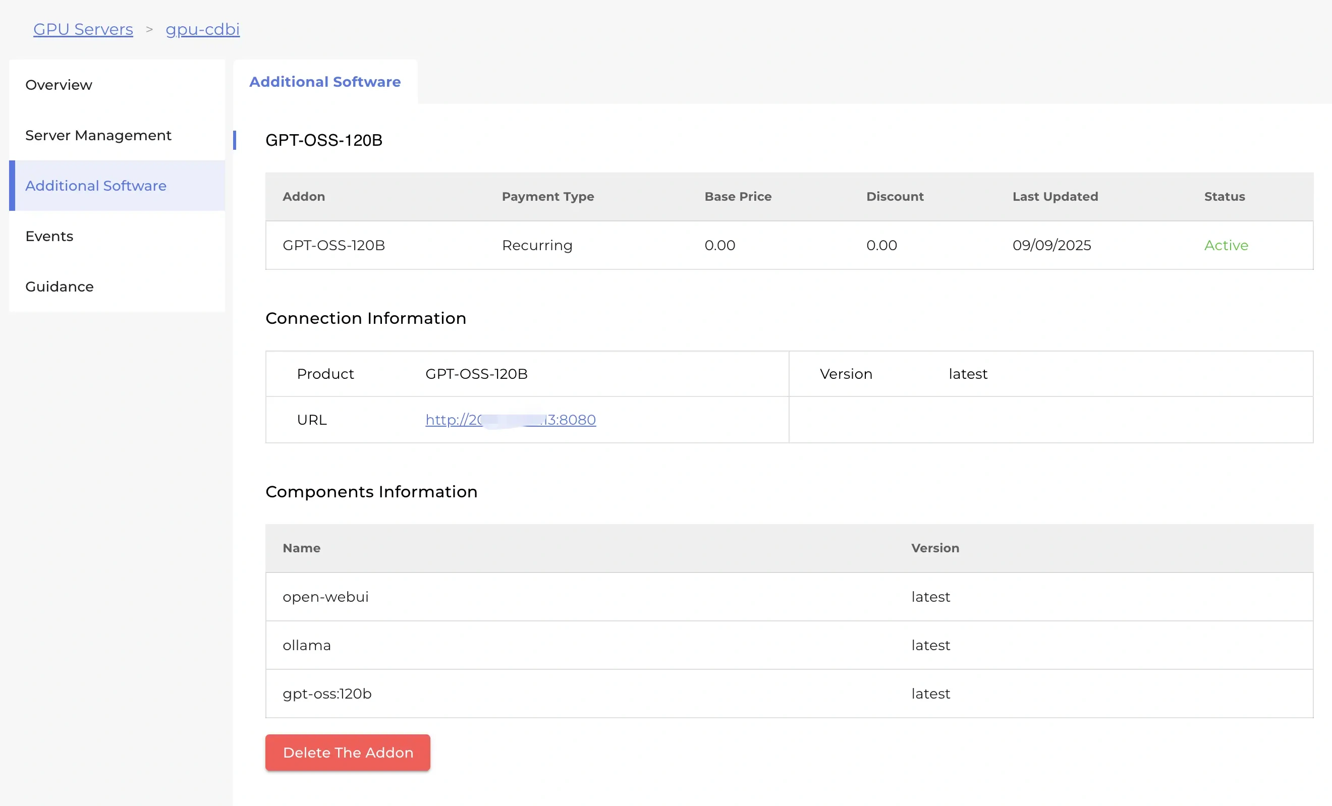 DatabaseMart client panel - additional-software