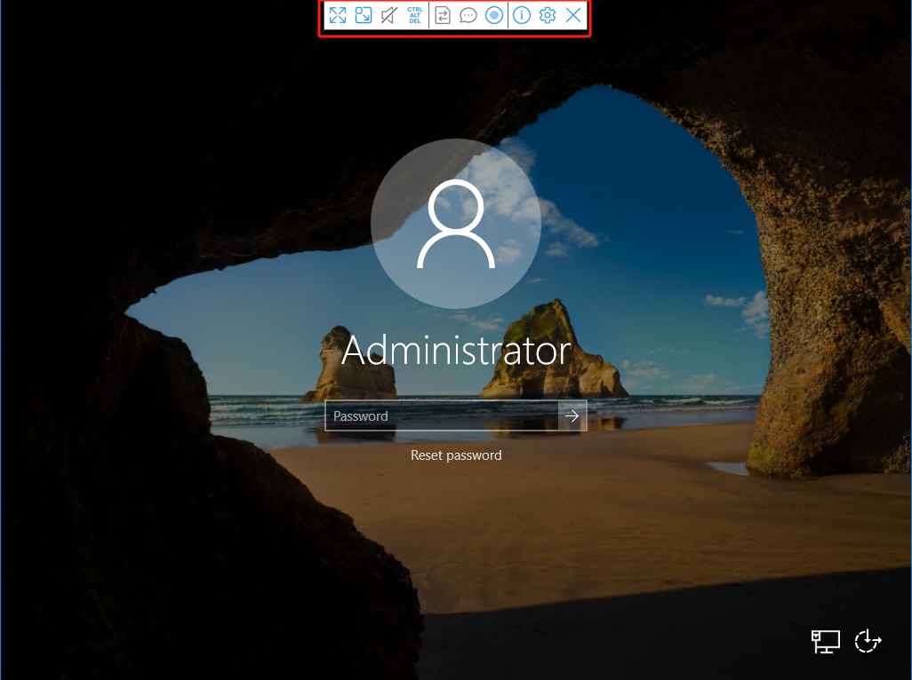 Various Operations on VNC control interface