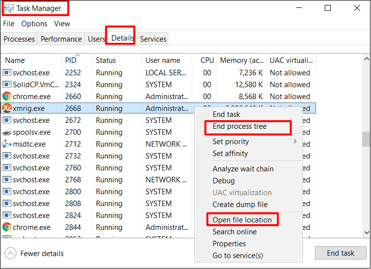 How to Detect and Remove XMRig-Based Crypto-Mining Malware on Windows ...