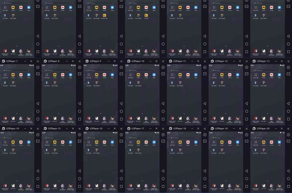 ldplayer running 21 instances