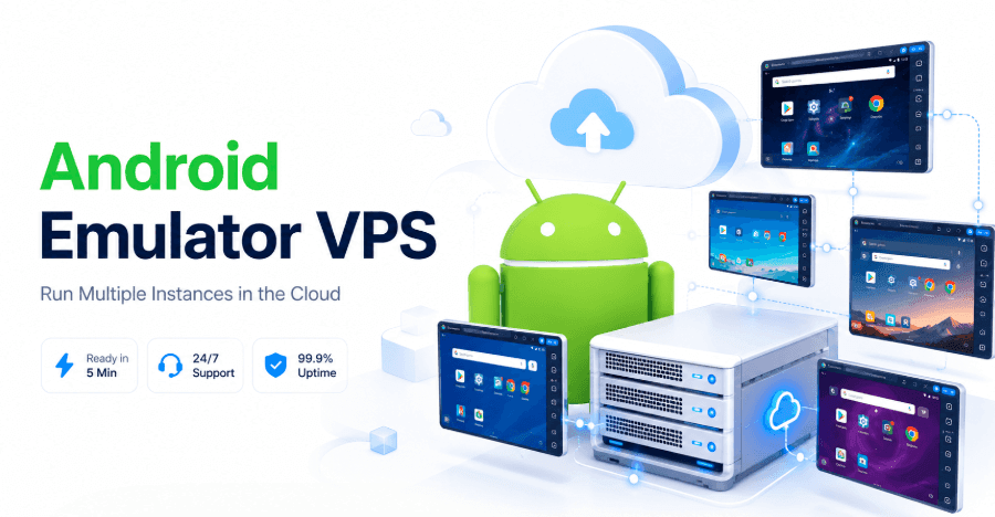 Android Emulator VPS with Discrete GPU | VT-x Enabled by Default
