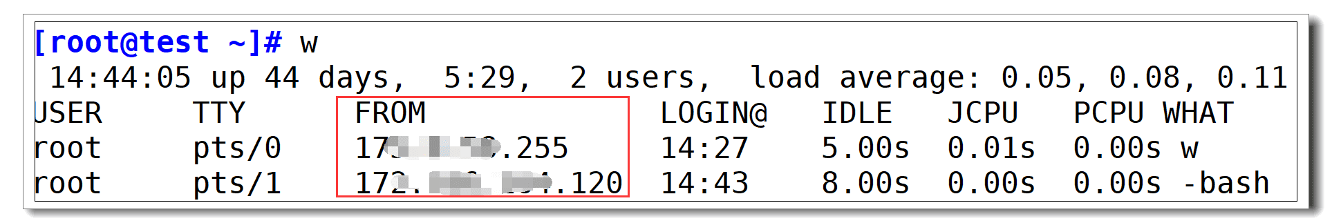 check the currently logged-in users