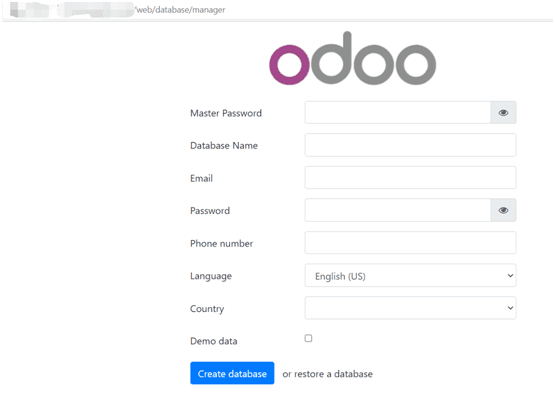 install odoo