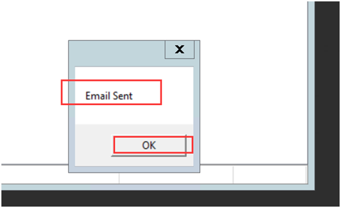 email sent