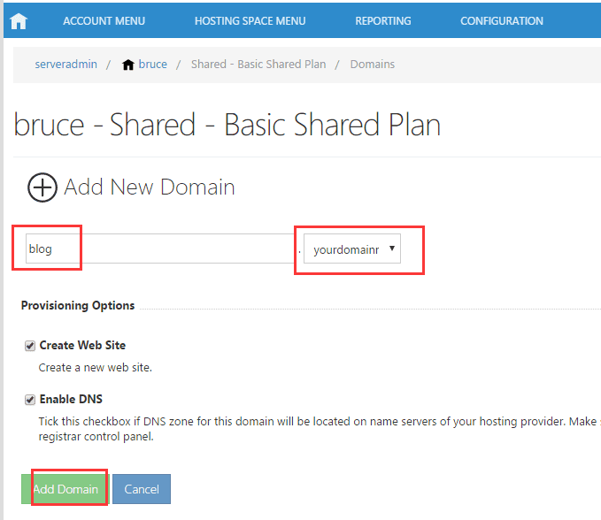 Add Your Domain
