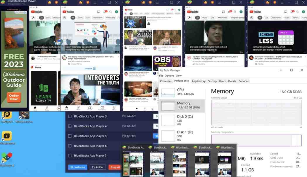 bluestacks running 5 youtube
