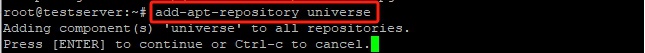 Add universe repository