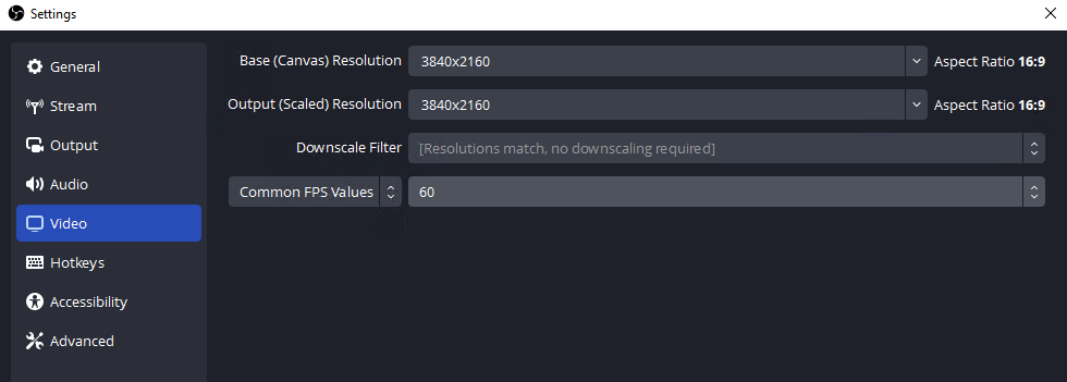 更新视频分辨率