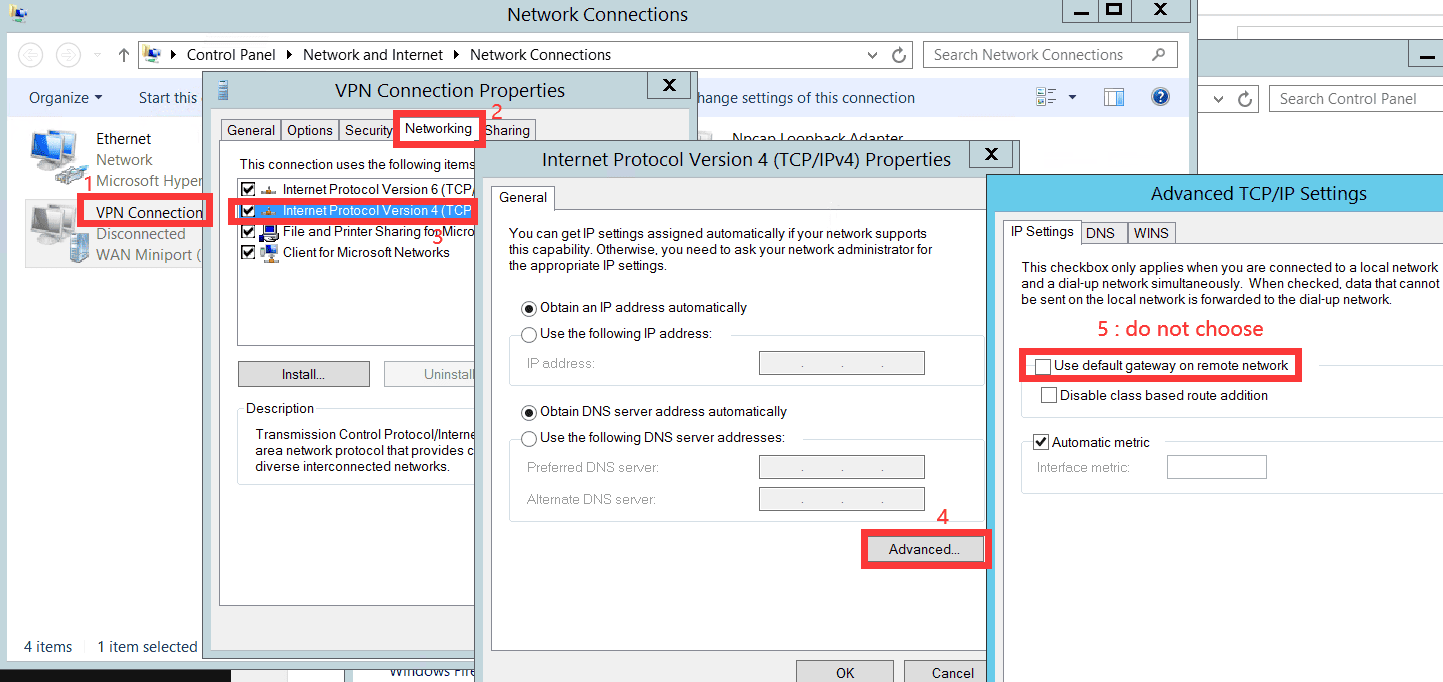connect to remote access VPN