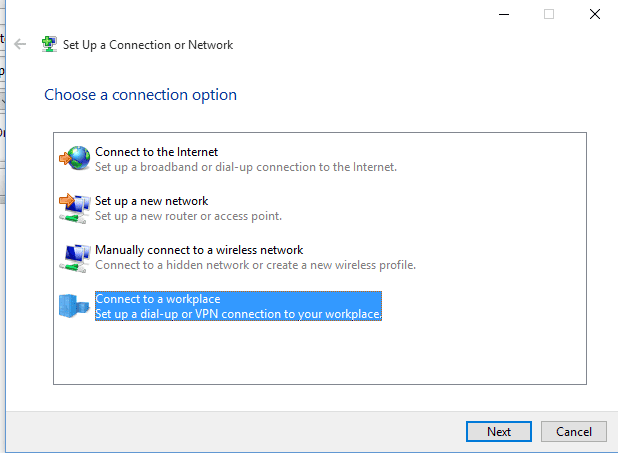 connect to remote access VPN