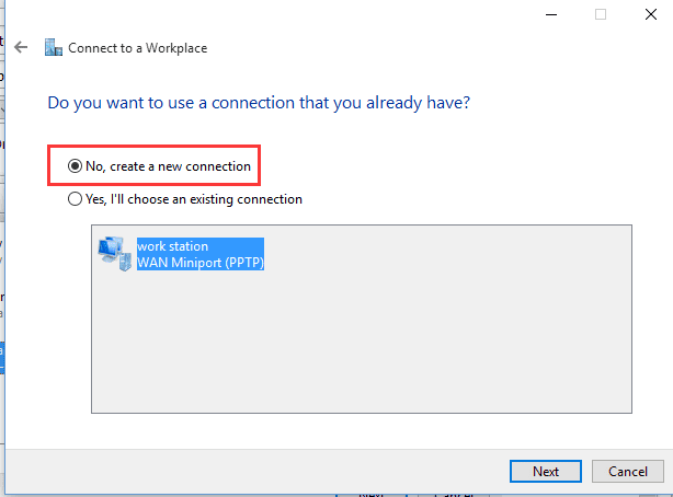 connect to remote access VPN