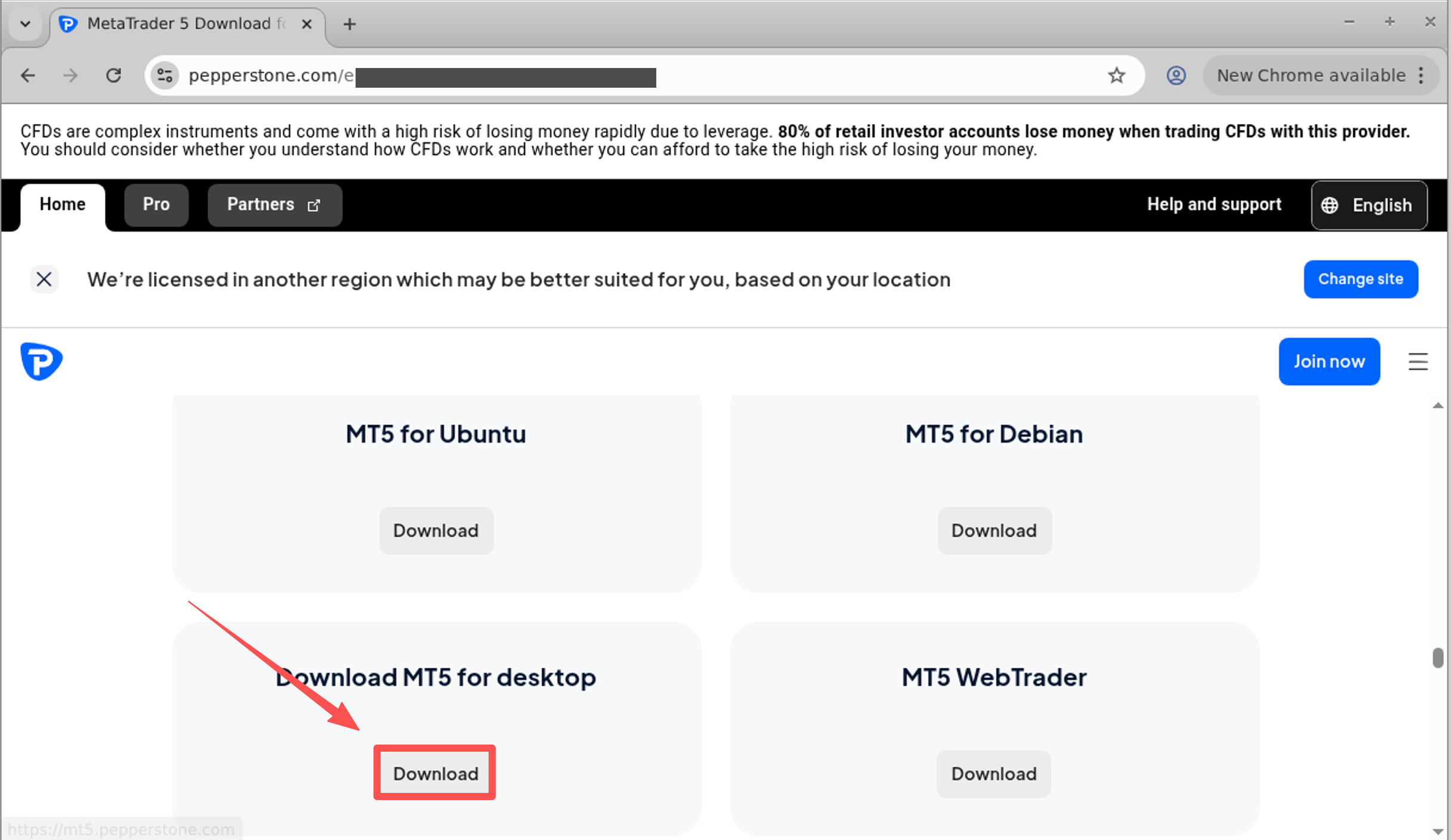click download