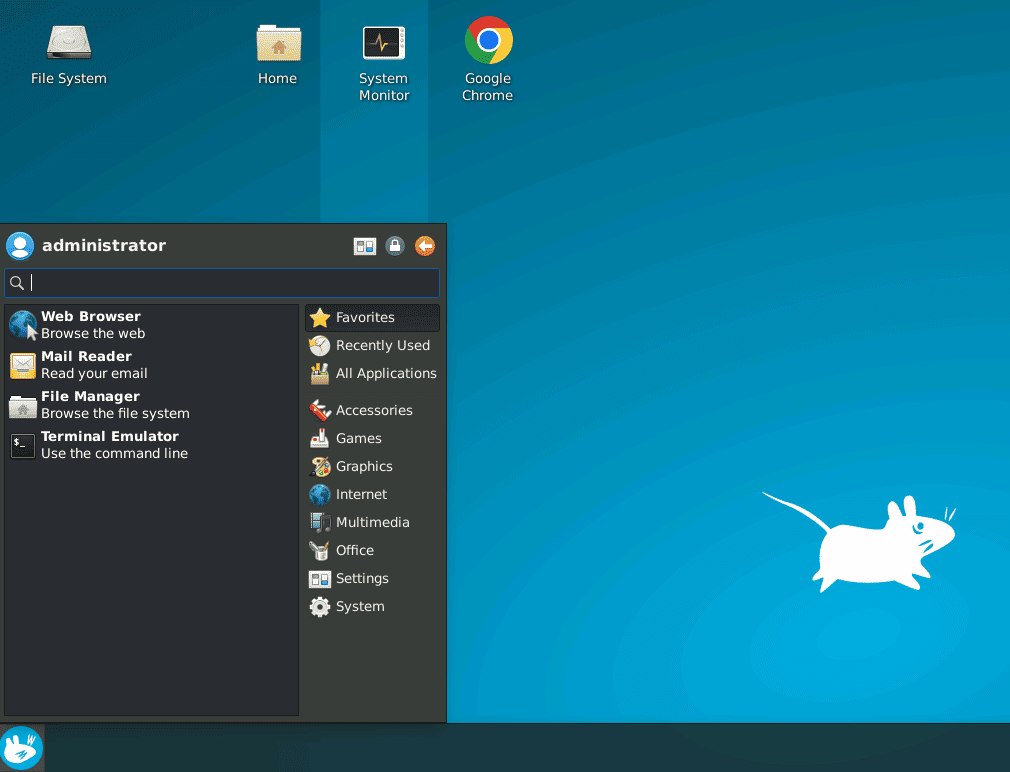 linux desktop interface