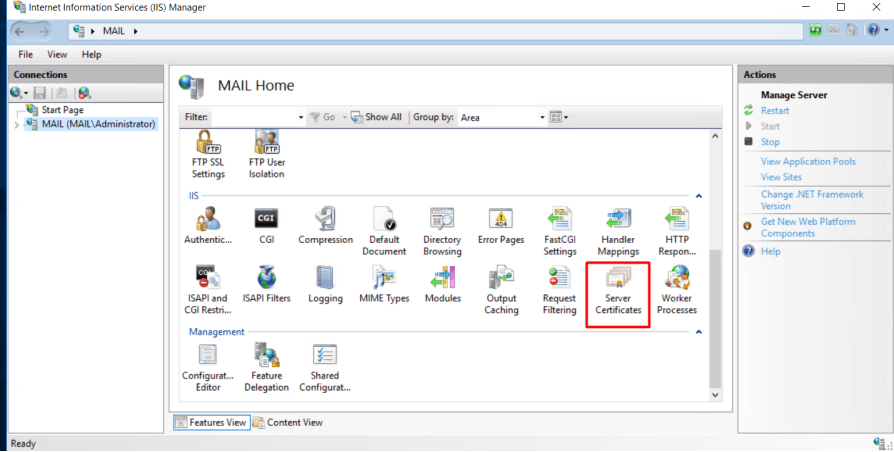 open-up-iis-services-manager