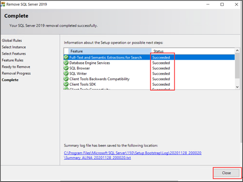 How to Uninstall SQL Server Completely