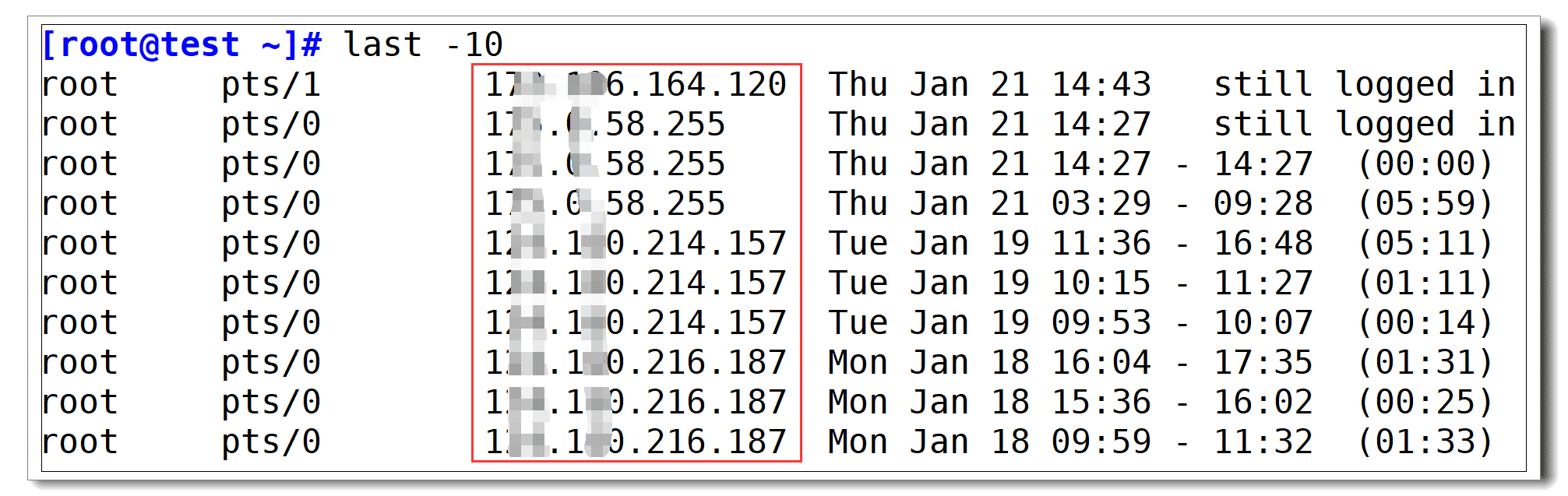 list all processes