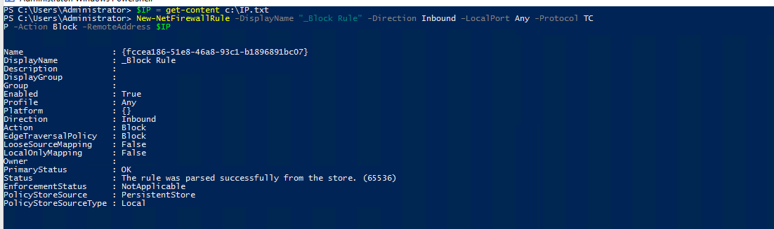 block ip