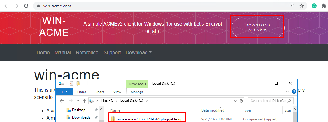 Download Win ACME client