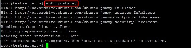 运行 apt update