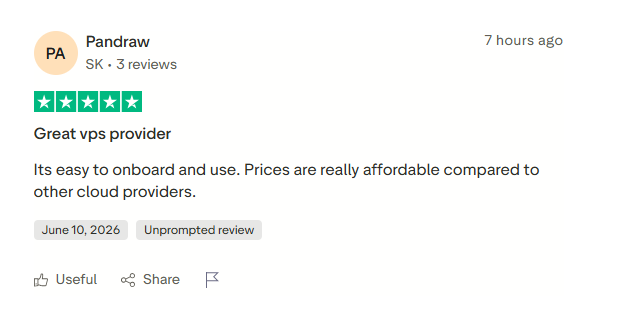 Contabo VPS Trustpilot score 4.5 — contabo trustpilot review