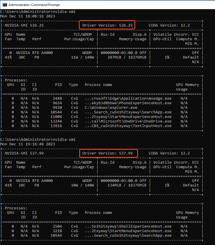 Find nvidia hot sale driver version