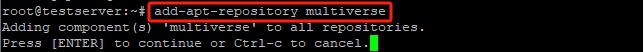 Add multiverse repository