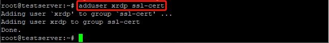 将 XRDP 添加到 ssl-cert 组