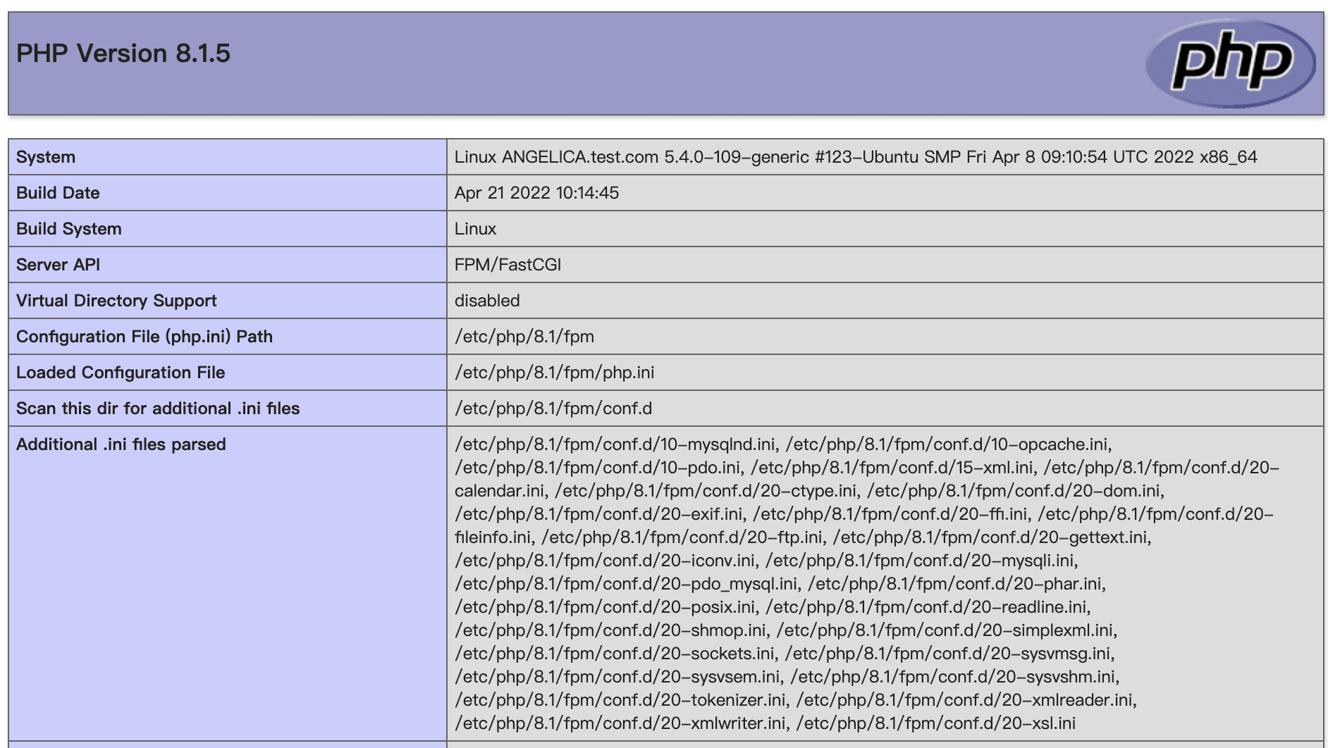 Testing PHP Processing