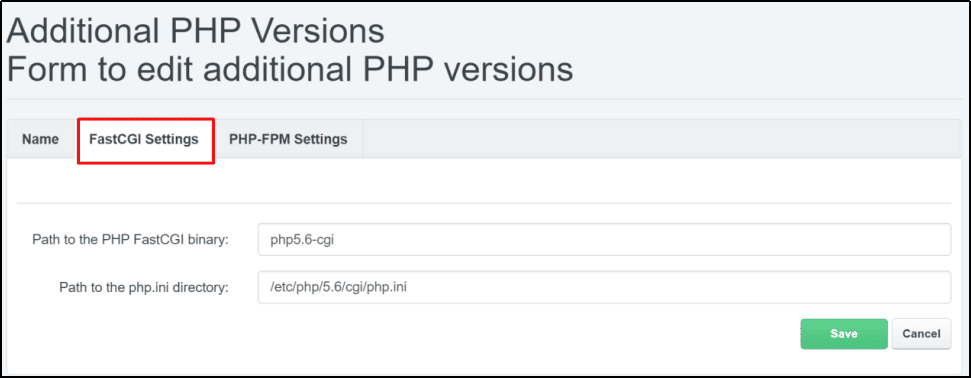 configure PHP in ISPConfig