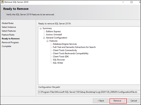 How to Uninstall SQL Server Completely