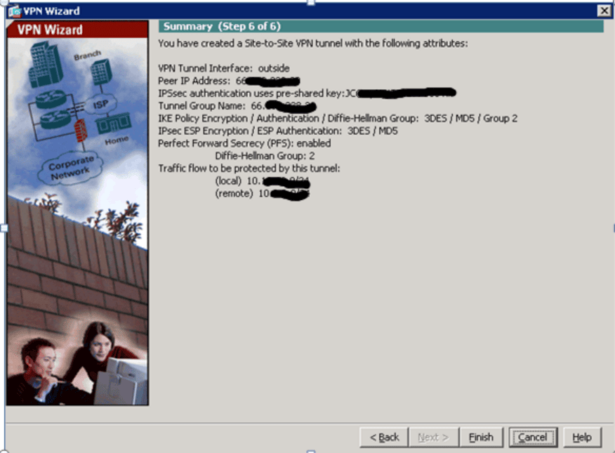 Configure Site-to-Site VPN using ASDM