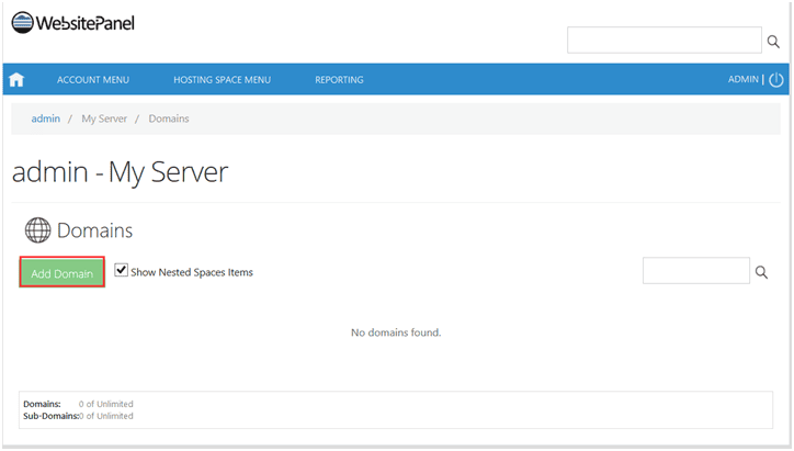 Add Your Domain