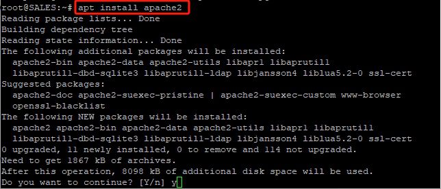 安装 Apache