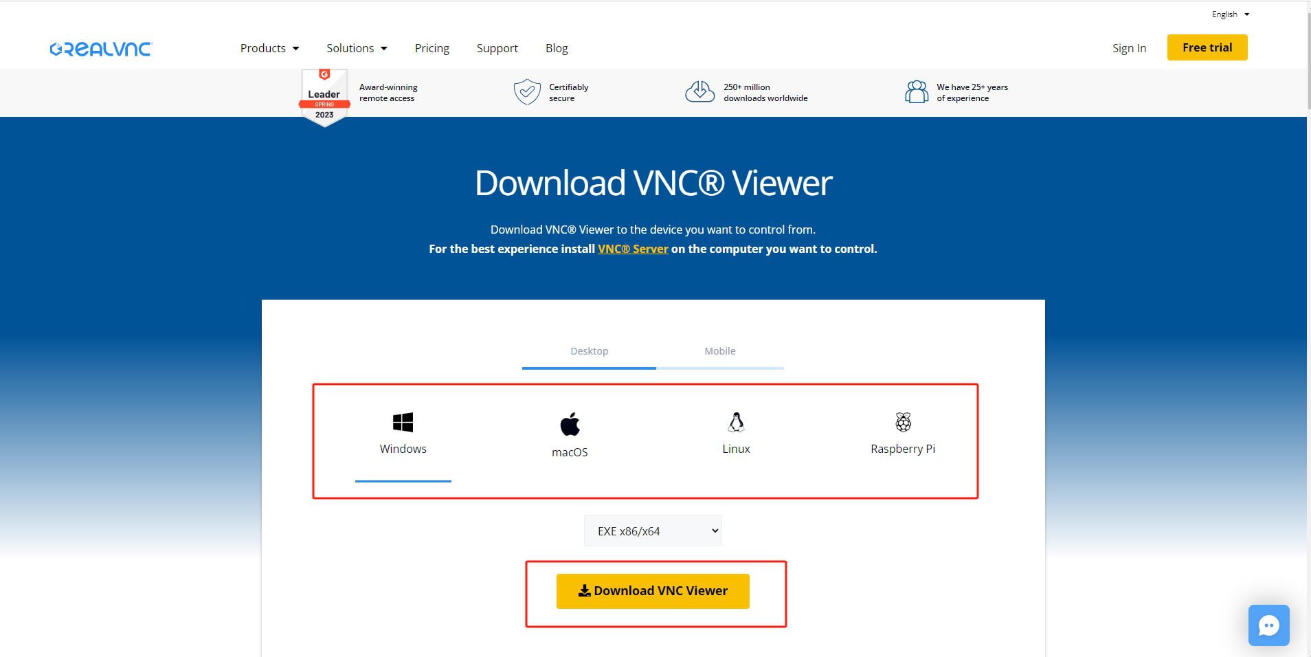下载 VNC 查看器